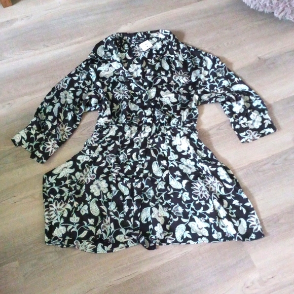 NWT ZARA SILKY DRESS - Picture 1 of 3